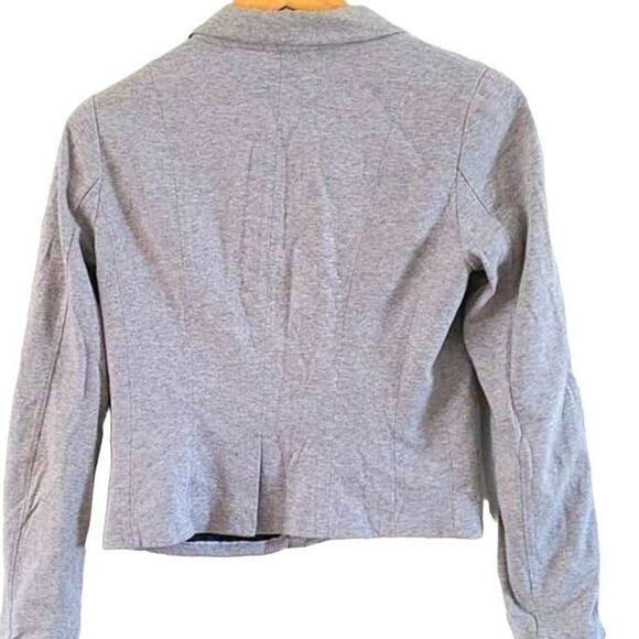 Excellent Condition H&M Women Gray Stretch Knit Blazer Jacket Size 8 - Picture 4 of 7